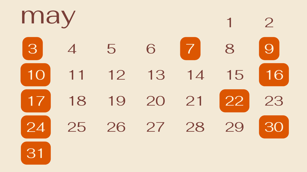 Fourever monthly pop-up calendar