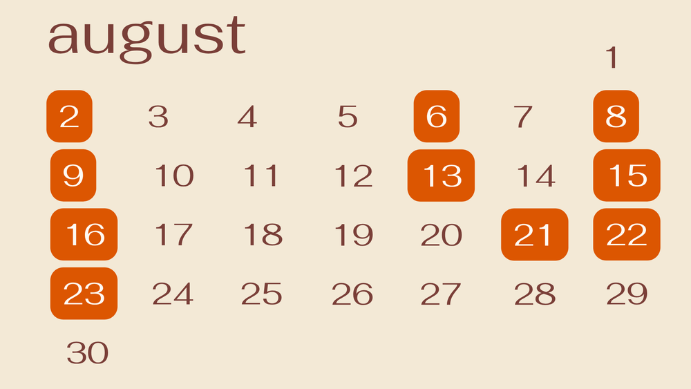 Fourever monthly pop-up calendar