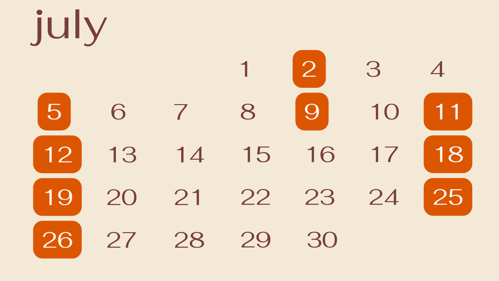 Fourever monthly pop-up calendar