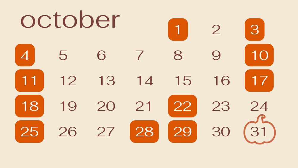 Fourever monthly pop-up calendar